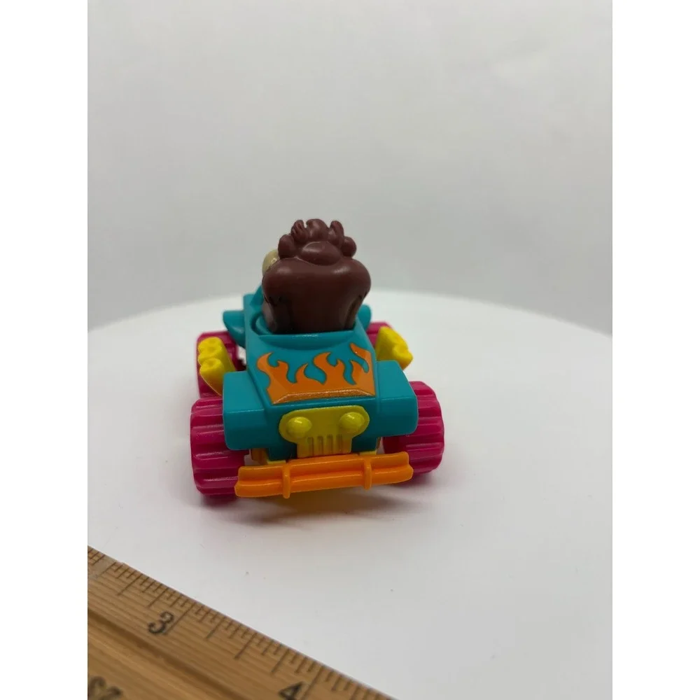 Warner Bros Taz Car Toy 1992 Looney Tunes‎ Pull Back Racer head spins Tasmanian